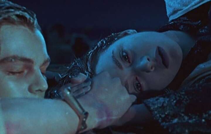 Kate Winslet acting in Titanic