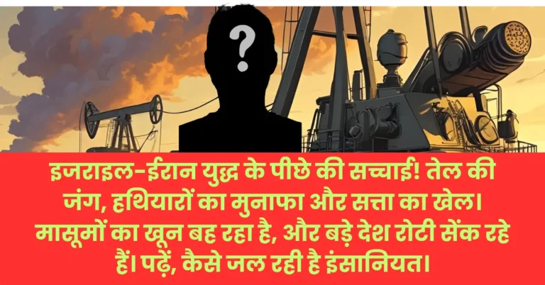 इजराइल-ईरान युद्ध: तेल, हथियार और सत्ता का खेल | सच क्या है?